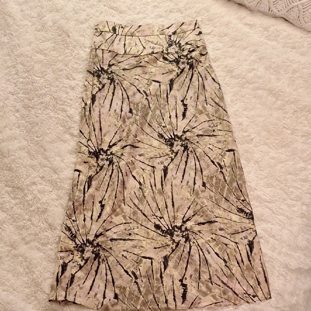 Free People Normani High Waist Midi Skirt Magic Smoke Combo Size 0 - Picture 2 of 7